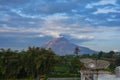 Sinabung Sibayak active volcano mountain in Berastagi, Medan, North Sumatra, Indonesia