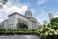 National Gallery Singapore, Southeast Asian Art Museum classical building, the former Supreme Court Building and City Hall Royalty Free Stock Photo