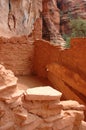 Sinagua Indian cliff Dwellings Royalty Free Stock Photo