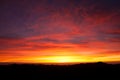 Sinai desert with sand and sun rise in december with mountains a Royalty Free Stock Photo