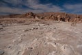 Sinai desert with sand and sun under blue sky in december Royalty Free Stock Photo