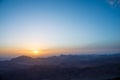 Sinai Mountains at dawn Royalty Free Stock Photo