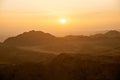 Sinai Mountains at dawn Royalty Free Stock Photo