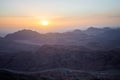 Sinai Mountains at dawn Royalty Free Stock Photo