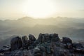 Sinai Mountains at dawn Royalty Free Stock Photo