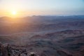 Sinai Mountains at dawn Royalty Free Stock Photo