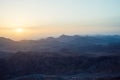 Sinai Mountains at dawn Royalty Free Stock Photo