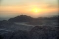 Sinai Mountains at dawn Royalty Free Stock Photo