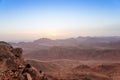 Sinai Mountains at dawn Royalty Free Stock Photo
