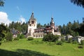 Sinaia Peles Castle, surrounded by green forest