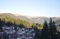 Sinaia resort landscape in Romania Royalty Free Stock Photo