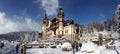 Peles Castle - winter - signs Royalty Free Stock Photo