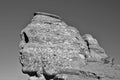 SINAIA, ROMANIA - Jul 28, 2017: The Sphinx in Bucegi National Park, Romania - Natural rock formation Royalty Free Stock Photo