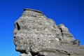 SINAIA, ROMANIA - Jul 28, 2017: The Sphinx in Bucegi National Park, Romania - Natural rock formation Royalty Free Stock Photo