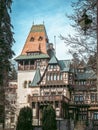 Pelisor Castle and museum part of the Peles castle complex in Sinaia, Romania Royalty Free Stock Photo