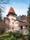 Pelisor Castle and museum part of the Peles castle complex in Sinaia, Romania Royalty Free Stock Photo