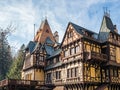 Pelisor Castle and museum part of the Peles castle complex in Sinaia, Romania Royalty Free Stock Photo