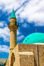 Sinan Basha Mosque in the old town of Acre Royalty Free Stock Photo