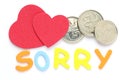 Sincere apologies concept