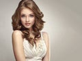 Sincere and tender look of young and gorgeous woman. Royalty Free Stock Photo