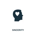 Sincerity icon. Premium style design from influencer icon collection. Pixel perfect Sincerity icon for web design, apps