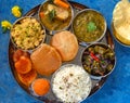 Indian food Vegetarian thaali meals