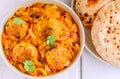 Sindhi meal- Aani curry with roti Royalty Free Stock Photo