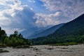 Sindhu river valley during morning near Sonmarg Kashmir