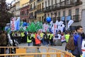 Transportation Union Street Protest in Madrid, Spain.