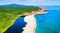 Sinemorets, Bulgaria - Veleka Beach at Black Sea Royalty Free Stock Photo