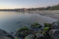 Sines beach at sunset in Portugal Royalty Free Stock Photo