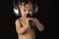 Sing baby. Royalty Free Stock Photo