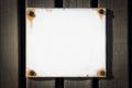 Sing board blank on wood Royalty Free Stock Photo