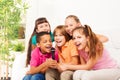 Sing is fun when it is group of kids Royalty Free Stock Photo