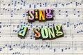 Sing song musical songwriter happy fun life joy