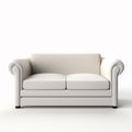 Singal sofa on a white background Royalty Free Stock Photo