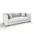 Singal sofa on a white background Royalty Free Stock Photo