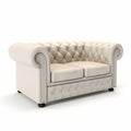 Singal sofa on a white background Royalty Free Stock Photo