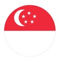 SINGAPORE - BEAUTIFUL FLAG OF A BEAUTIFUL COUNTRY Royalty Free Stock Photo