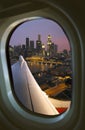 Singapore through Aircraft Window