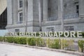 Main gate to the National Gallery Singapore Royalty Free Stock Photo