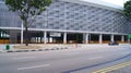 SINGAPORE - APR 2nd 2015: Formula One Racing track at Marina Bay Street Circuit. The symbol of Formula One Racing once a Royalty Free Stock Photo