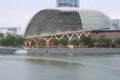 SINGAPORE - APRIL 10, 2016: Esplanade - Theatres on the Bay is a Royalty Free Stock Photo