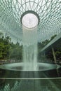 Jewel Changi Aiport connecting to Terminal 1 Arrival and Terminal 2,3 through linked Royalty Free Stock Photo