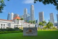 Singapore, April 2017: SINGAPORE, April 2017: The Parliament of Singapore Royalty Free Stock Photo