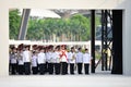 Singapore Armed Forces (SAF) band performing during National Day Parade (NDP) Rehearsal 2013