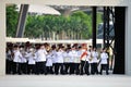 Singapore Armed Forces (SAF) band performing during National Day Parade (NDP) Rehearsal 2013