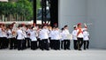 Singapore Armed Forces (SAF) band performing during National Day Parade (NDP) Rehearsal 2013