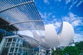 The Singapore ArtScience Museum on Marina Bay Royalty Free Stock Photo