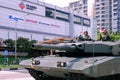 Singapore Mobile Column military parade travelling through Yishun Northpoint City on National Day